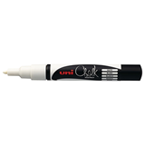 Uni Chalk Marker 0.9-1.3mm Bullet Tip White PWE3MS